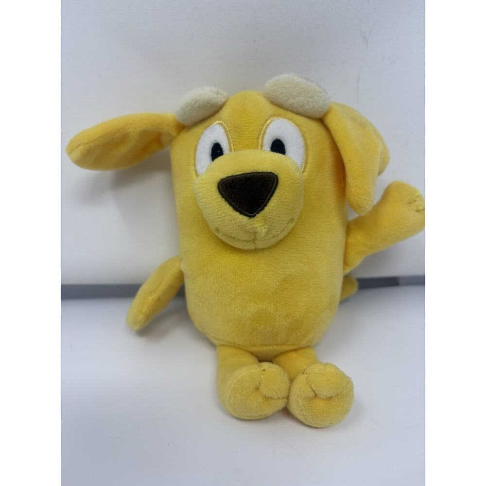 Bluey Friends Lucky Dog Plush 8” Disney Yellow Stuffed Animal